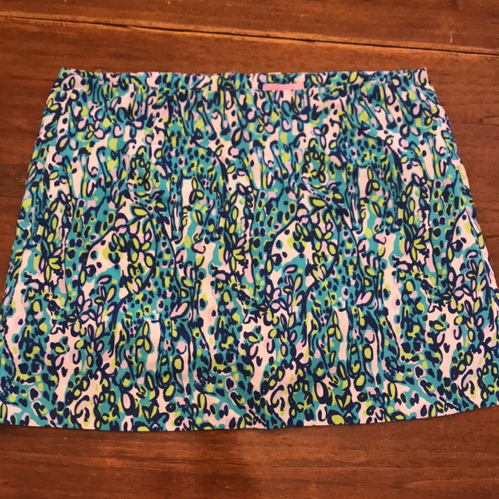 Lilly Pulitzer bright patterned skort